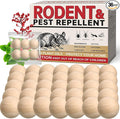 36 Balls Rodent Repellent, Peppermint Oil to Repel Mice and Rats, Mouse Repellent for Indoor and Outdoor,Natural Rodents Deterrent to Keep Mice, Rats and Squirrels Away Your Home