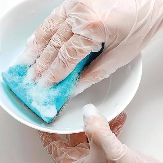 ForPro Disposable Vinyl Gloves, Clear, Industrial Grade, Powder-Free, Latex-Free, Non-Sterile, Food Safe, 2.75 Mil. Palm, 3.9 Mil. Fingers, Large, 100-Count (Pack of 10)