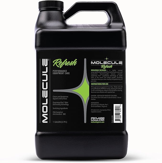 Molecule Refresh | Performance Apparel Care | Cleans and Deodorizes Racing Suites & Technical Fabrics | Signature Fresh Scent | 1 Gallon