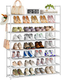 OYREL 8 Tier Shoe Rack Organizer Large Shoe Storage Rack for Closet Entryway Shoe Holder Space Saving Shoe Shelf Shoe Stand Tall Shoe Tower Metal Shoe Rack Holds up to 32-40 Pairs of Shoes