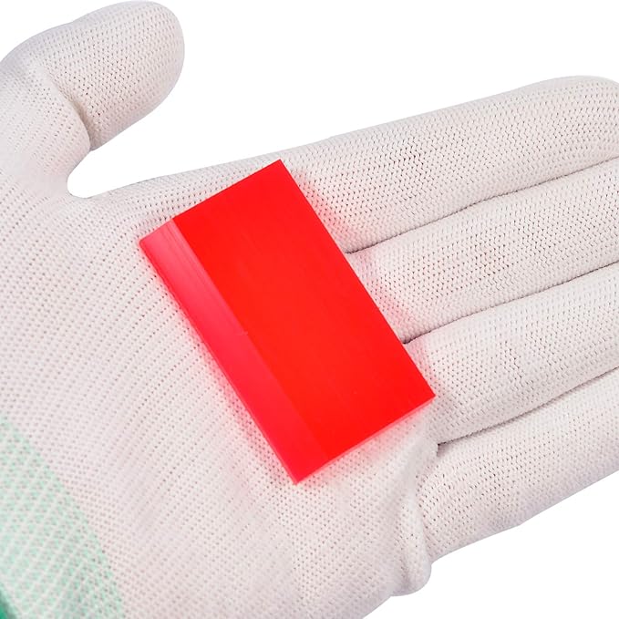 2-inch Extra Small Rubber Squeegee Flexible and Soft Non Scratching for Resin 3D Printing Cleanup, Car Rear Glass Cleaning, Mirror Cleaning, Window Tint Films, Pack of 3