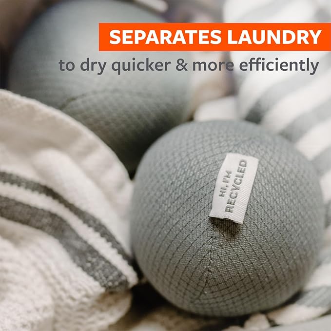 Full Circle Loads of Fun Anti-Static Dryer Balls - Reusable Alternative to Fabric Softener and Laundry Dryer Sheets, Removes Static, Quiter & Lasts Longer Than Wool — Vegan, Made from Recycled Plastic