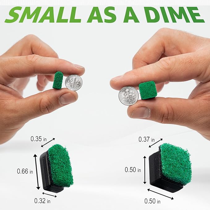 Chubbs Scrubb Duo Magnetic Glass Cleaner Kit - Mini Magnet Scrubber for Hard-to-Reach Stains on Glass, Ceramic & Metal