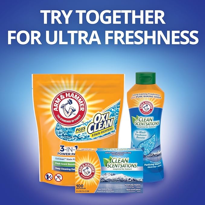 Arm & Hammer Clean Scentsations in-wash Freshness Booster, Purifying Waters, 24 Ounce