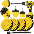 8 Pack Drill Brush Attachment Set, 1/4in Power Scrubber Brush+ Extend Long Rod, Brush Drill Attachment, Power Cleaning Scrub Brush for Bathroom, Tub, Tile, Corner, Floor