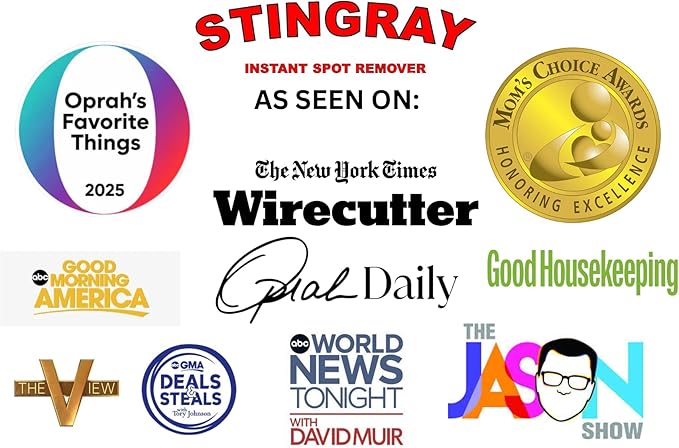 Stingray Spot Remover 4 Fl oz | Advanced, Eco-Friendly Multi Surface Stain Removal | 5-Pack
