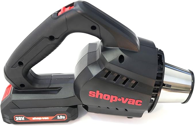Shop-Vac 5430087 Handheld Vacuum, Cordless Rechargeable Lithium 20V, Lightweight Design, Ideal for Quick Cleanups in Home, Garage, and Vehicle