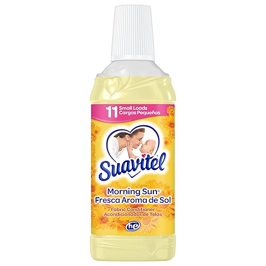 Suavitel Liquid Fabric Conditioner, Laundry Fabric Softener, Morning Sun Scent, 11 oz, Enough Liquid For 11 Small Loads