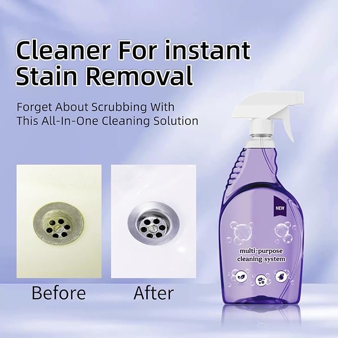 Spray Oven Cleane - Pray Cleaner for Ovens,All-Purpose Cleaners,Multi-Surface Cleaners with Concentrated Cleaning Tablets,Cleaning Sprays for Kitchen,Bathroom(18pcs)