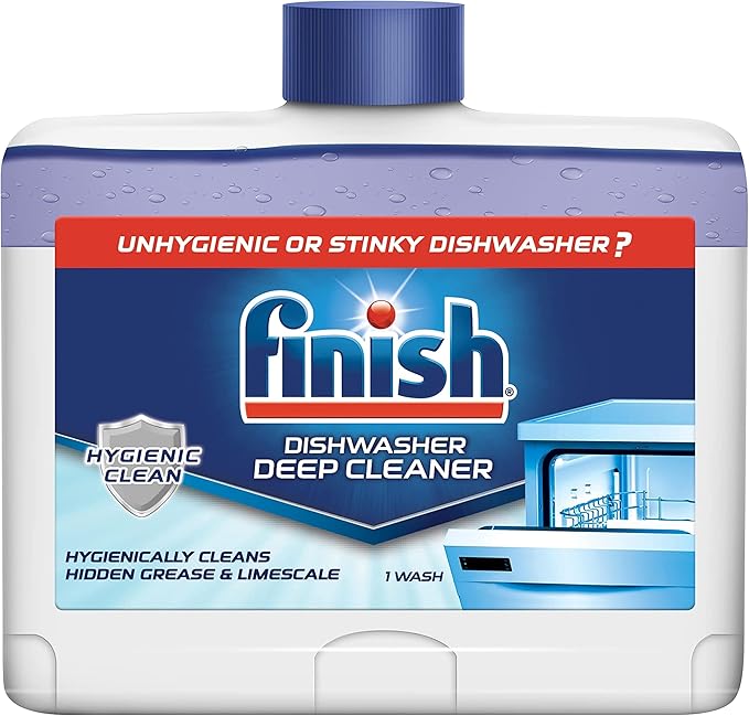 Finish Dual Action Dishwasher Cleaner: Fight Grease & Limescale, Fresh 8.45 oz.(Pack of 4)