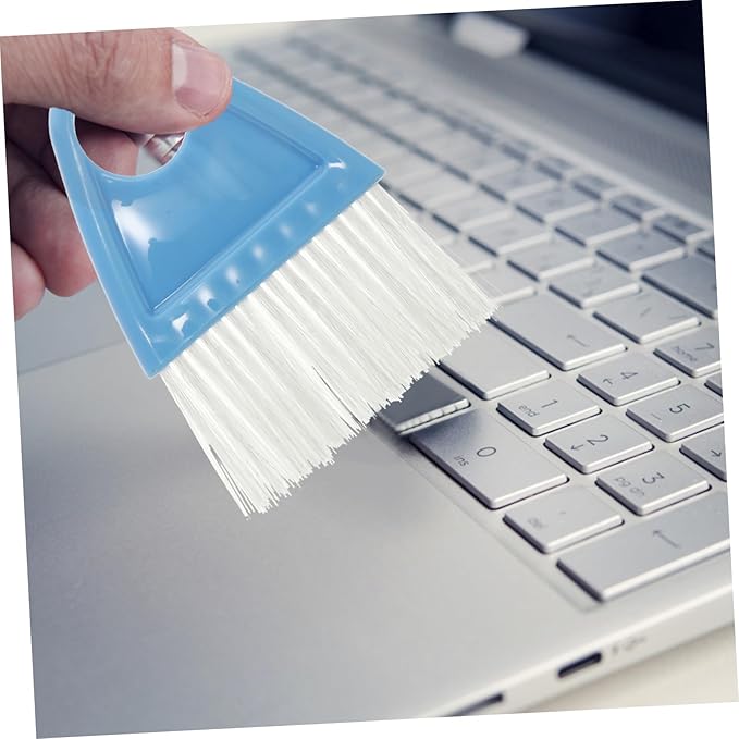 PartyKindom 4sets Mini Desktop Broom Dustpan Compact Home Cleaning Accessory for Keyboard and Laptop Maintenance Material Hanging for
