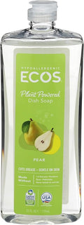 ECOS, Earth Friendly Products Dishmate Dishwashing Liquid Natural, Pear, 25 Fl Oz