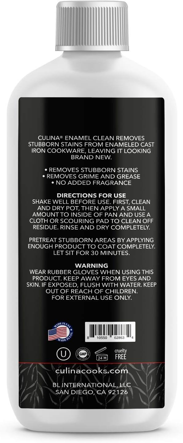 Culina Enamel Clean Kosher OU Certified 12 oz Made in USA