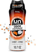 Downy Unstopables Fusions Scent Duos Laundry Scent Booster Beads, Sunset and Citrus Scent, 10.7 OZ, 24hr non-stop freshness with 2 in 1 dual scent laundry scent beads