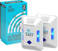 Ultrasonic Pest Control Repeller (2-Pack) Plug in Flea Rat Roach Mosquito Cockroaches Rodent Spider Scorpion Fruit Fly Insect Indoor Plug Getter Robo