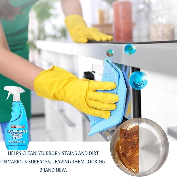 2PCS Spray Splash Cleaner, Splash Foam Spray All Purpose Cleaner, Suitable For Cleaning Pots,Oven, Stoves, Pot Bottoms, Kitchen Ventilators, Etc