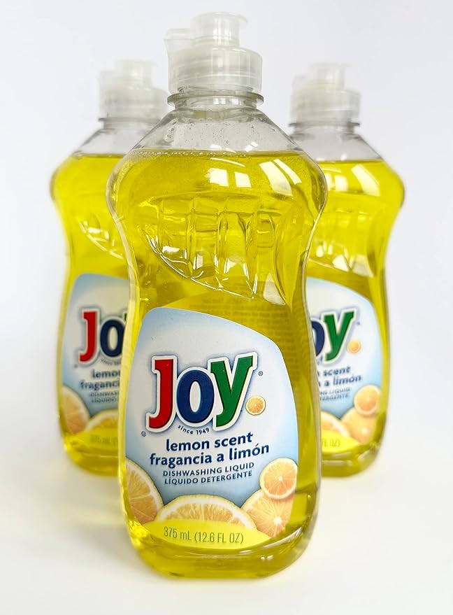 Joy Non-Ultra Dish Liquid 12.6Oz Lemon Scent (Package May Vary) Pack of 3