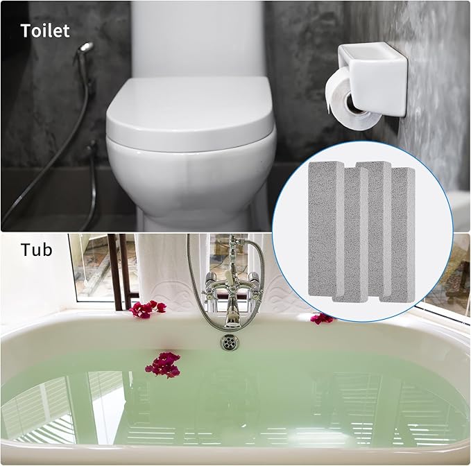 30 PCS Scouring Stick, Pumice Stone for Toilet Bowl Cleaning, Scouring Stick Remove Toilet Bowl Hard Water Rings, Calcium Buildup and Rust Suitable for Cleaning Household Bath Kitchen Pool Stove Grill