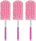 Mini Duster for Cleaning, 360° Bendable Hand Dusters with Extension Pole, Washable Small Duster for Car Interior, Office, Furniture