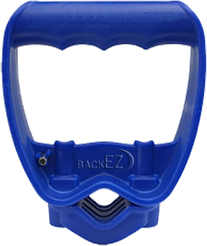 Back-Saving Tool Handle Attachment, EVR-Grip Upgrade, Labor-Saving Ergonomic Shovel Add-on Handle, Blue