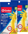 PLAYTEX HandSaver Rubber Gloves for Kitchen and Household Cleaning (2 Pairs)