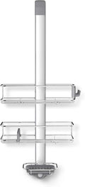 simplehuman Over-Door Shower Caddy, Stainless Steel and Anodized Aluminum