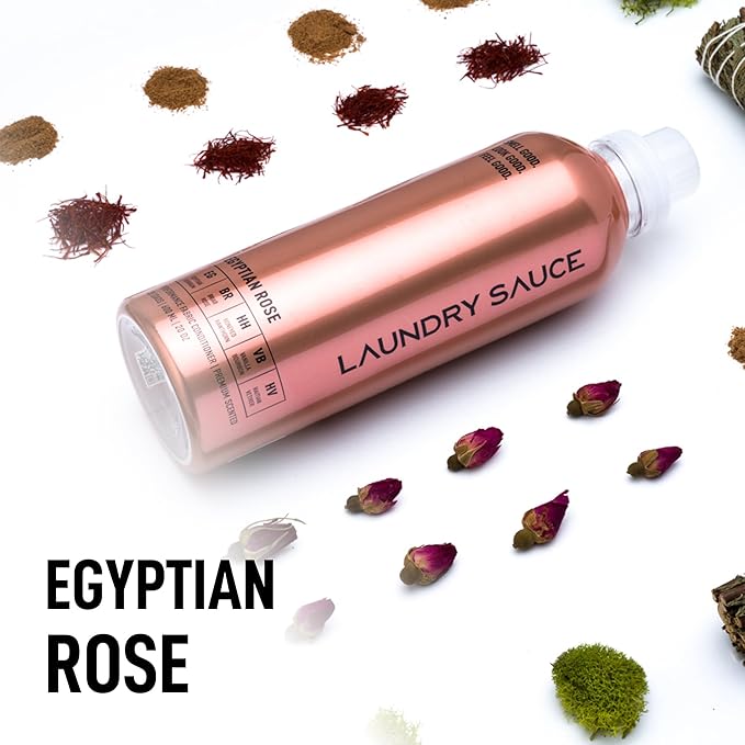 Laundry Sauce - 02 Sets of Luxury Scented Laundry Fabric Softener Bundle (Australian Sandalwood and Egyptian Rose), Premium Laundry Fabric Softener with High-End, Sophisticated Fragrances