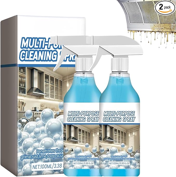 2PCS Spray Splash Cleaner Multi-Purpose Cleaning Spray,Oven Foam Spray, Kitchen Foam Cleaner, Kitchen, Countertop, Oven Multi-Purpose Spray.