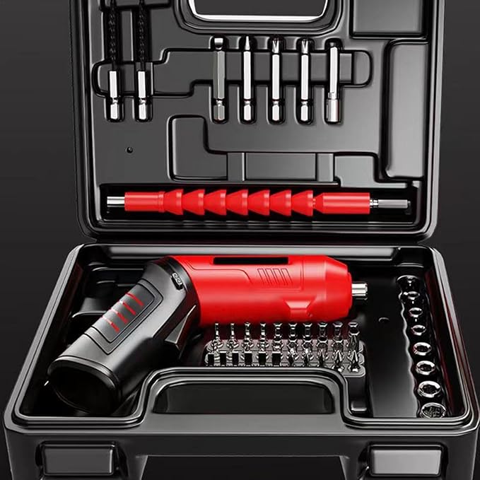 USB Rechargeable Screwdriver, Cordless Screwdriver Set, Powerful Screwdriver Kit, Battery Powered Screwdriver, LED Light Screwdriver, Compact Electric Screwdriver, Home Repair Tool Kit