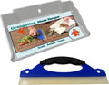 Mess Ranger | Patented Wet/Dry Cleanup Tool with Ramp & Reservoir | Captures 12oz of Liquid Spills & Pet Messes | Squeegee & Dustpan Set for Kitchen or Shop | Replace Paper Towels (White)