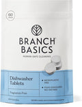 Branch Basics Dishwasher Tablets – 60 Ct | Plastic-Free, Fragrance-Free, Human-Safe | Delivers a Powerful Clean Without Harsh Chemicals