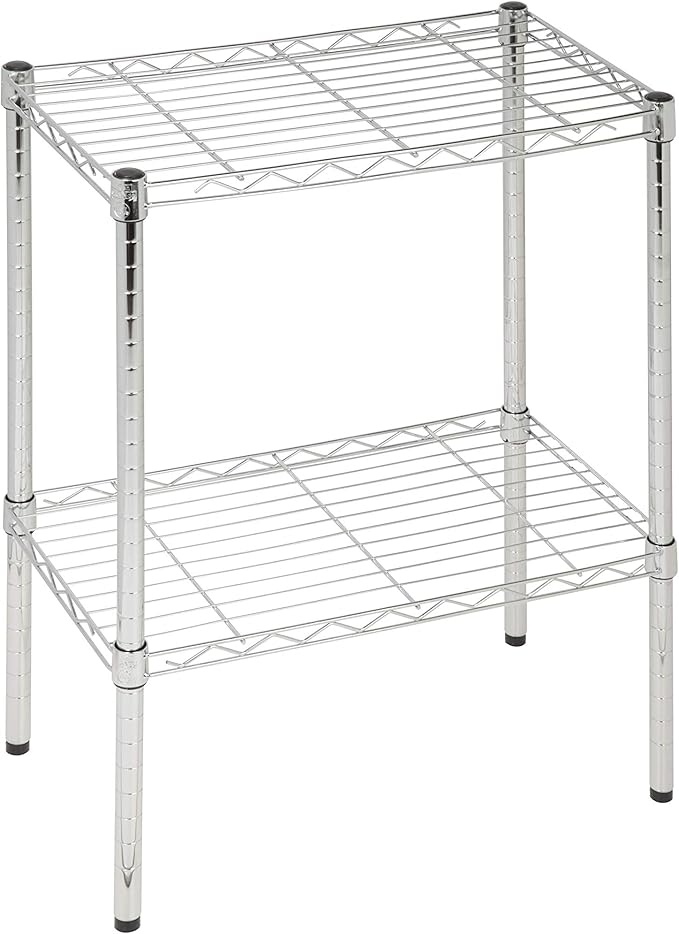 Heavy-Duty Pantry Organizers and Storage with Adjustable Shelves, No Tool Assembly, Bathroom Storage Solution, Storage Shelves with 250 Pound Weight Capacity Per Shelf