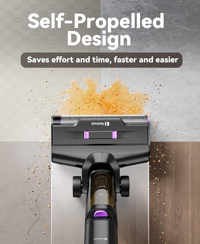 Wet Dry Vacuum Cleaner 16,000Pa,50Mins Runtime Cleaning Area 3,013 ft²,Cordless Vacuum Cleaner, Cordless Vacuum and Mop All in One,for Hard Floors Sticky Messes and Pet Hair,H15 Set