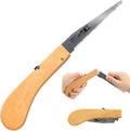 KAKURI Bamboo Saw Folding 4" for Bamboo Cutting, Japanese Pull Saw Razor Sharp Japanese Steel Blade, Mini Pocket Hand Saw for Bamboo Crafts, Hobby, Foldable Wood Handle, Made in JAPAN
