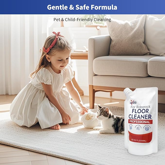 1 Pack Original Scent Floor Cleaning Solution - For Roborock Robot Vacuum & Mop, Deep Cleans Hard Floors, Works With All Mopping Robot Vacuums