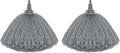 MR.SIGA Microfiber Delicate Duster Refills, Detachable and Washable Duster Head, 2 Pack