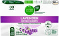 Lavender Scented Bio-Based Dryer Sheets, 80 Count