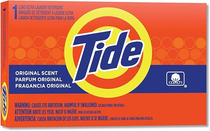 P&G Tide Powder Vending Laundry Detergent - 1 Use -(1 CASE)