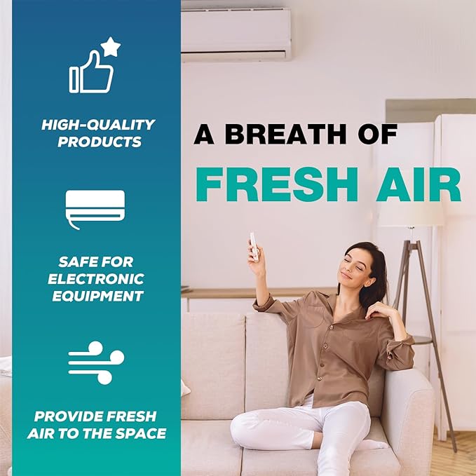 100 Tablets A/C Drain Line Cleaner - A/C Drain Line Tablets - Condensate Pan Treatment Tablets, No-Residue, Water-Soluble, Fast-Acting Pan Treatment, for Window Units, Mini-Splits, Dehumidifiers