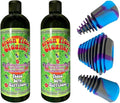 Green Piece® Glass Cleaner 2 Bottles (Made in USA)-16 oz with 1Purple Psychedelic Plug Set - Excellent for Cleaning and Smell Proofing