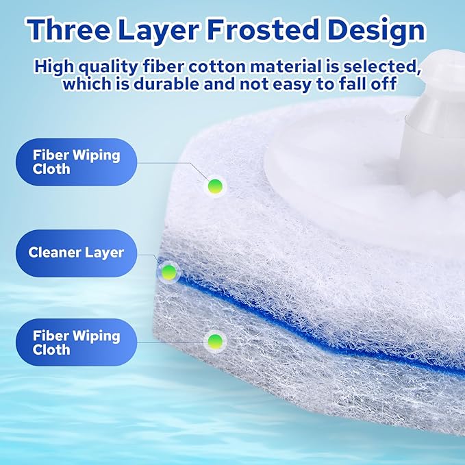 Cecailin® 120pcs Disposable Toilet Brush. Bathroom Cleaning. Disposable Bowl Cleaners Compatible with Most Toilet Brushes