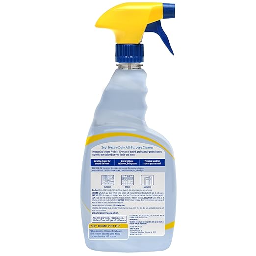 Zep Home Pro Heavy-duty All-Purpose Cleaner - 32 oz (Pack of 1) R61306 - Removes tough grime from multiple surfaces throughout the home and leaves behind a fresh linen scent
