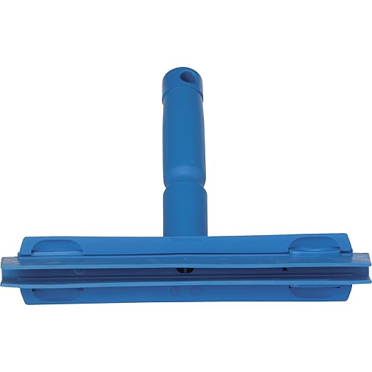 Vikan 77113 Squeegee,Ultra Hygiene,Dbl Blade,Hand,10",Blue