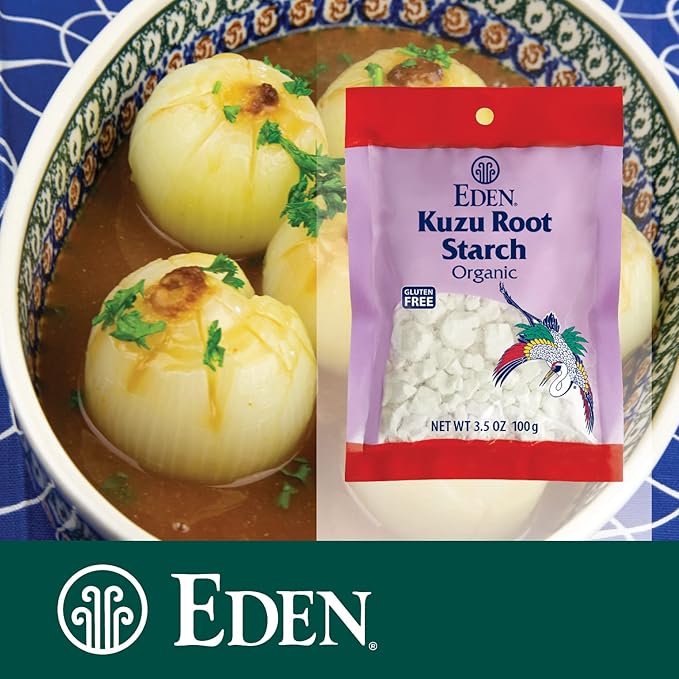 Eden Organic Wild Kuzu Root Starch, Kudzu Powder, Thickener, Macrobiotics, Gluten Free, 3.5 Oz