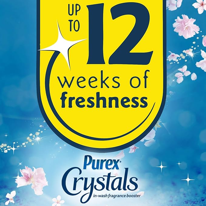 Purex Crystals in-Wash Fragrance and Scent Booster, Fabulously Fresh, 15.5 Ounce, 4 Count