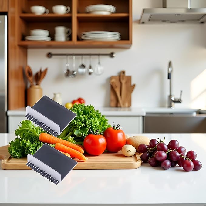 2 Pcs Black Kitchen Sink Squeegee Cleaner Countertop Brush Wiper Vegetable Cleaning Brush Wiper Home Kitchen Tool Fruit and Vegetable Cleaning Brushes Accessories