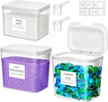 Lifewit Laundry Pods Container with Pop-up Lid, Laundry Room Organization, Dryer Sheet Holder for Washing Powder Scent Booster Beads, 2700 +2000ml/0.72+0.5gal,3 Pcs
