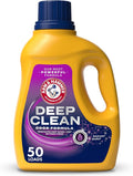 ARM & HAMMER Deep Clean Odor Formula Liquid Laundry Detergent, Radiant Burst Scent, 75 Fl Oz, 50 Loads