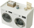 Washer Dryer Countertop, Laundry Room Organization and Storage, 27.6" x 54" Wood Laundry Countertop for Washer and Dryer, White