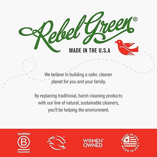 Rebel Green Super Deluxe Dish Soap - Natural Dishwashing Soap - Liquid Dish Detergent - Sustainable Dish Liquid Scented with Peppermint & Lemon - (16 oz Bottles, 1 Pack) - Packaging May Vary
